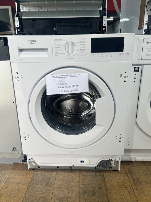 Grade A BEKO bPro 500 WTIK84122 Integrated WiFi-enabled 8 kg 1400 Spin Washing Machine-BB5406