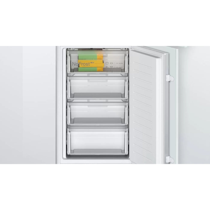 Bosch KIN85NSE0G Series 2 No Frost Integrated Fridge Freezer, Sliding Hinge, 50/50, E Rated