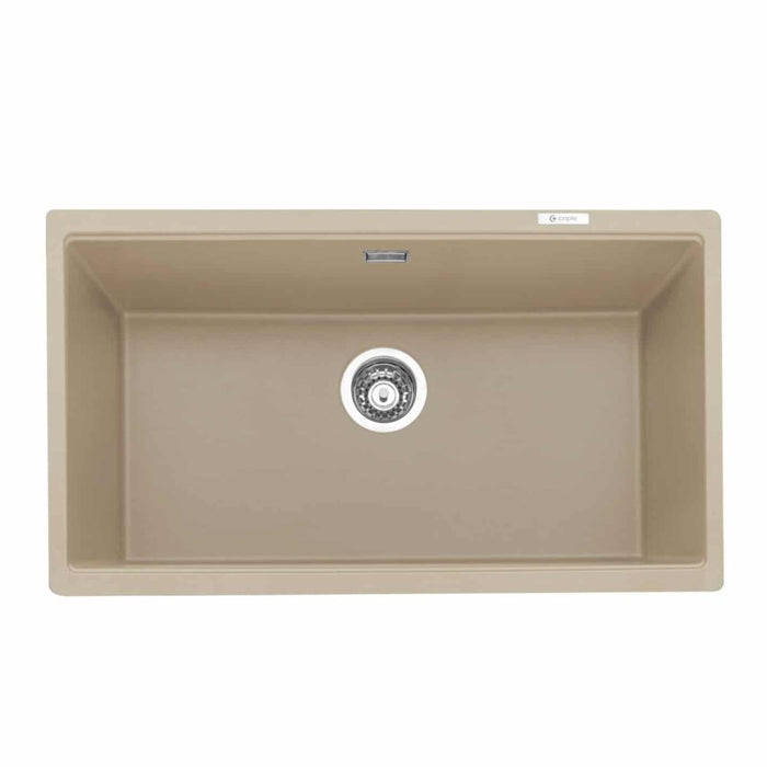 Caple Leesti 760 Single Bowl Undermount Granite Sink Anthracite