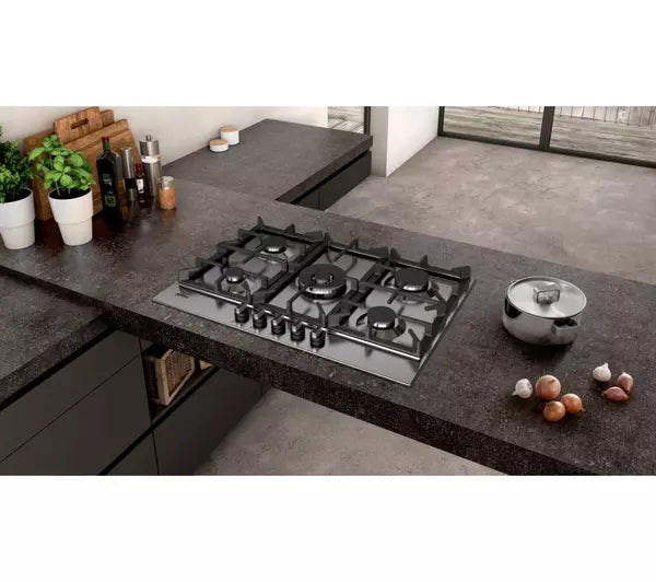 NEFF N70 T27DS59N0 75 cm Gas Hob - Stainless Steel