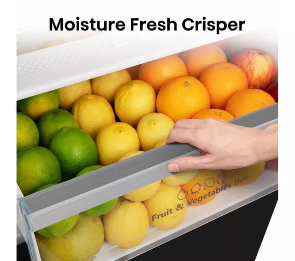 HISENSE RB435N4BFE 60/40 Fridge Freezer - Black Stainless Steel