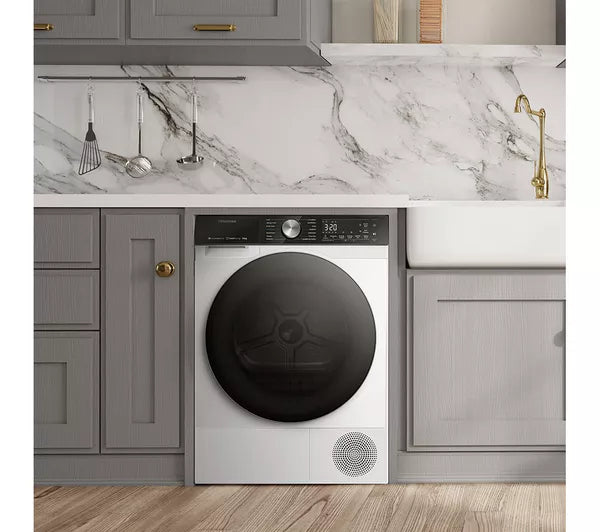 HISENSE 5S Series DH5S102BW WiFi-enabled 10 kg Heat Pump Tumble Dryer - White