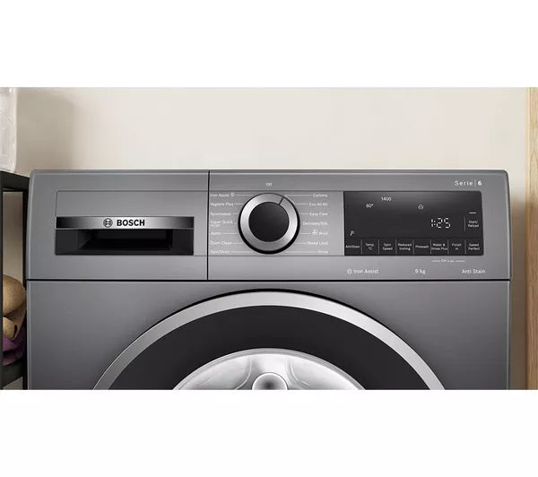 BOSCH Series 6 WGG244ZCGB AntiStain 9 kg 1400 Spin Washing Machine - Graphite