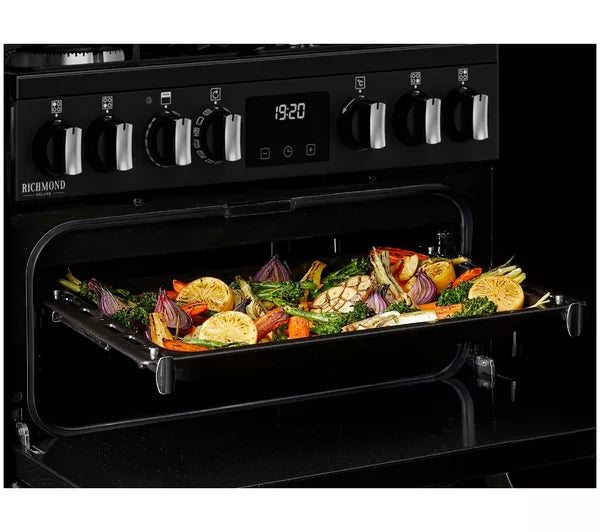 STOVES Richmond Deluxe 60DF Dual Fuel Cooker - Anthracite & Chrome