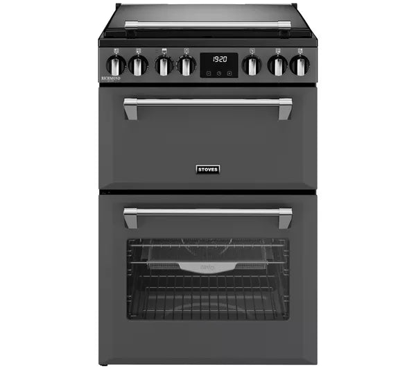 STOVES Richmond Deluxe 60DF Dual Fuel Cooker - Anthracite & Chrome