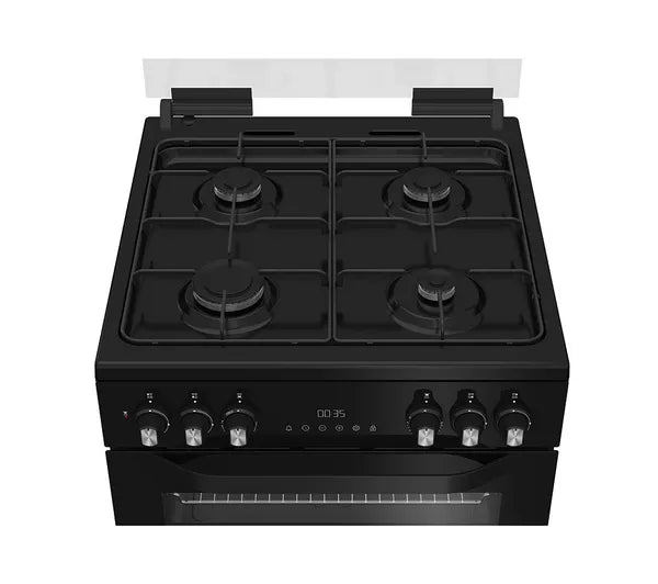 HOTPOINT Multiflow HDD6GDC2B1 60 cm Dual Fuel Cooker - Black
