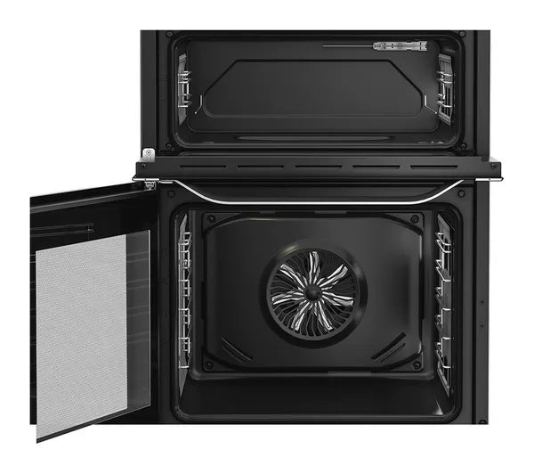 Hotpoint HDD6GDC2WX Dual Fuel Cooker with Double Oven, Stainless Steel, A Rated