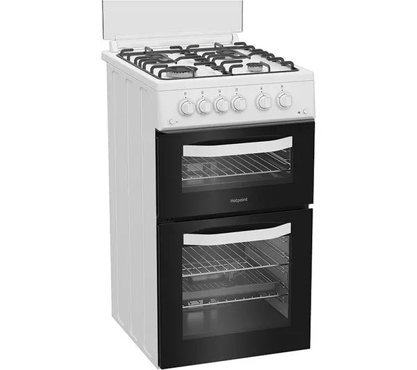 HOTPOINT HDG5GCW 50 cm Gas Cooker - White