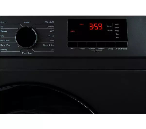 MONTPELLIER MDAWM1014K 10 kg 1400 Spin Washing Machine - Black