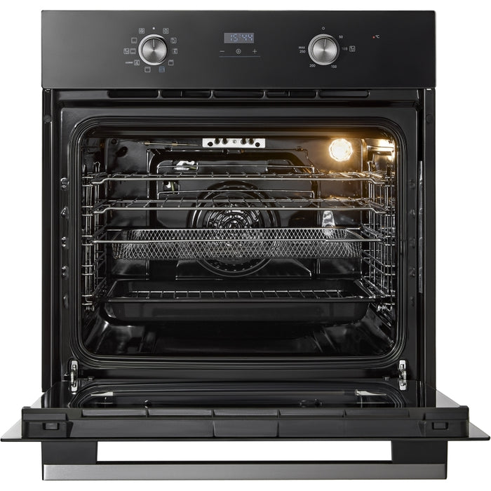 Midea MBO65M90D2C-BK - Black 70L Built In Oven - Rotary Dials - A Energy Rating