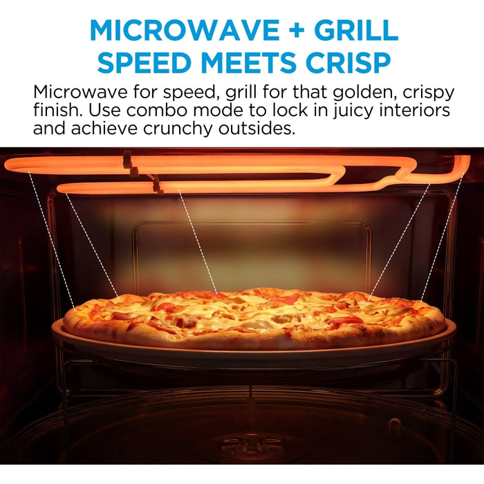 Midea MBOTG934E4MO-BK Built-In Microwave, Black