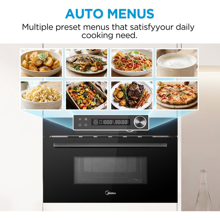 Midea MBOTG934E4MO-BK Built-In Microwave, Black
