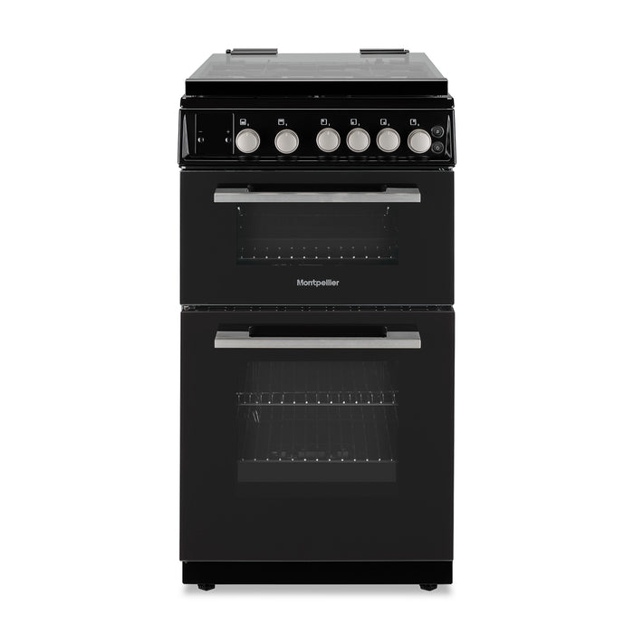 MONTPELLIER MDOG50LK 50 cm Gas Cooker - Black & Silver