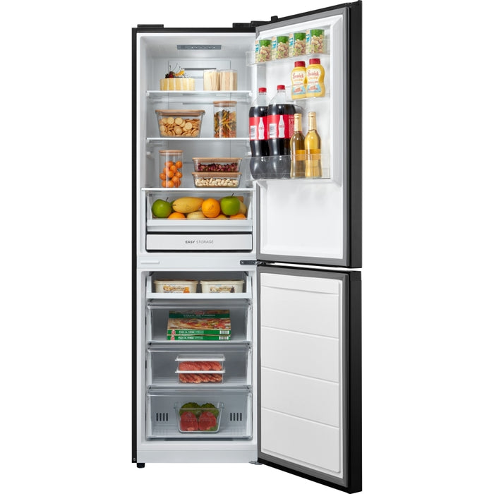 Midea MDRB379FGD30 Total No Frost Fridge Freezer, 60/40, Black, D Rated