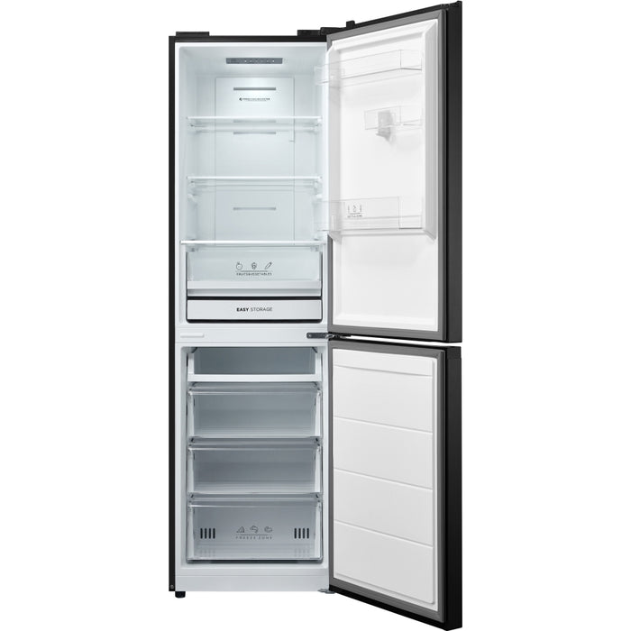 Midea MDRB379FGD30 Total No Frost Fridge Freezer, 60/40, Black, D Rated