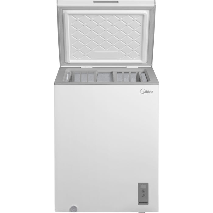 Midea MDRC211FZE01 Static 143l Chest Freezer, White, E Rated