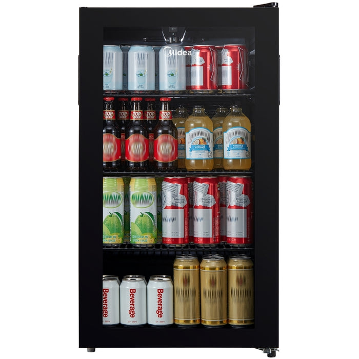 Midea MDRW150FGG22B Wine Cooler, Black, E Rated