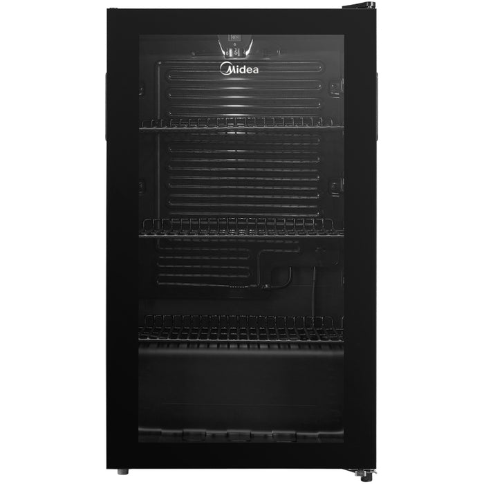 Midea MDRW150FGG22B Wine Cooler, Black, E Rated