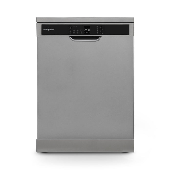 Montpellier MDWD1464S 60cm Freestanding Dishwasher in Silver