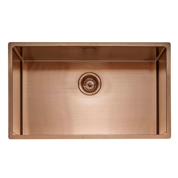Caple Mode 740 Inset or Undermount Sink Gold, Copper and Gunmetal