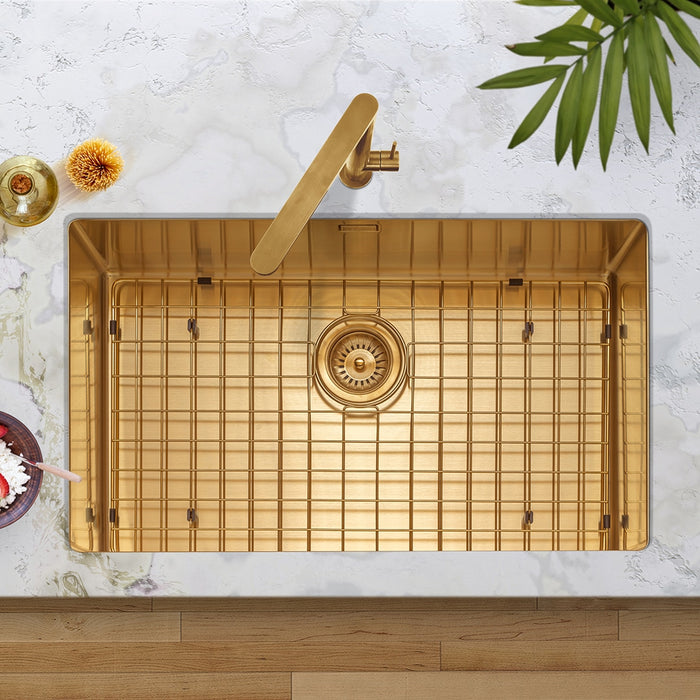 Caple Mode 740 Inset or Undermount Sink Gold, Copper and Gunmetal