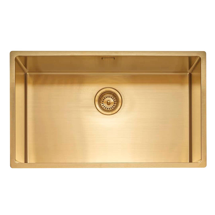 Caple Mode 740 Inset or Undermount Sink Gold, Copper and Gunmetal