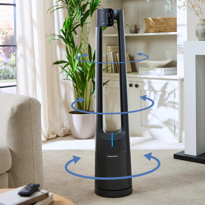 Morphy Richards Flexi Freeze 42" Bladeless Tower Fan & Air Purifier with Remote Control
