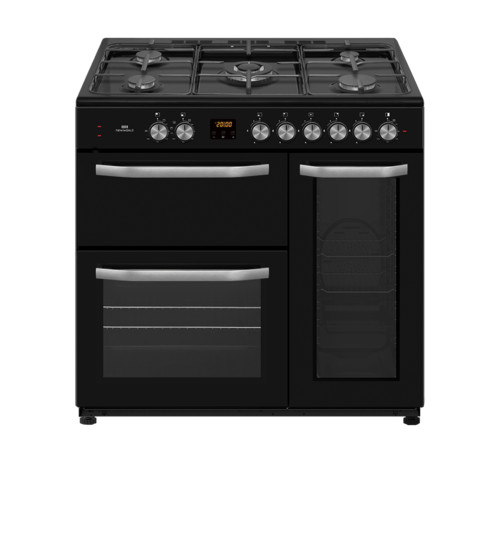 New World NW91DF3BL 90cm Dual Fuel Range Cooker