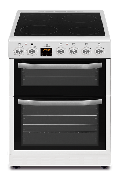 New World NWTOP63DCW 60cm Electric Cooker - White