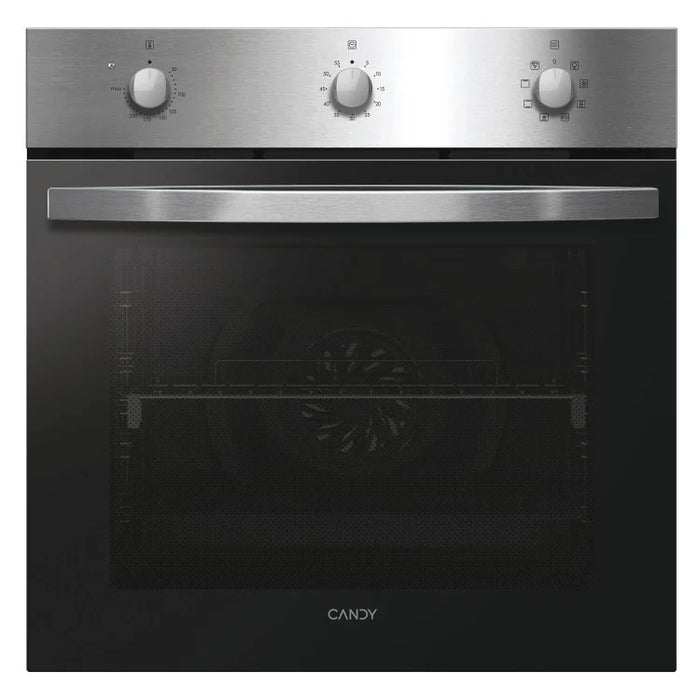 Candy PCI27XCHW6LXS - Stainless Steel Single Oven and Gas Hob Pack - 65L - A+ Energy