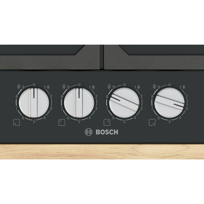 Bosch PCP6A6I90 Series 6 60cm 4 Burner Gas Hob - Black