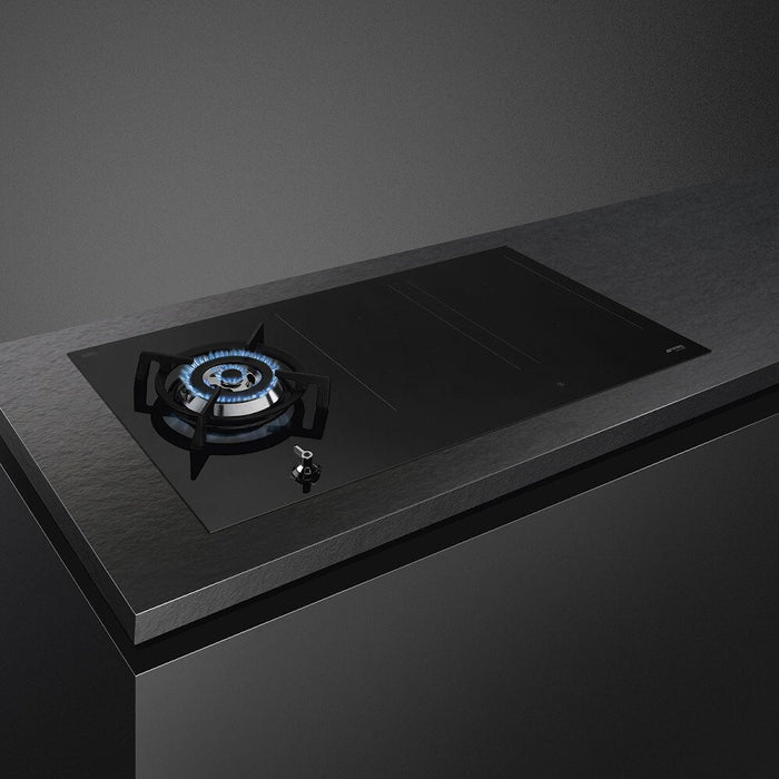 Smeg PM3953D Classic 90cm Mixed Fuel Hob, Black