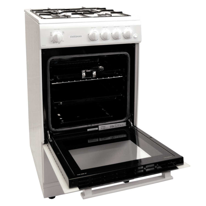 STUDIO2 50cm Single Cavity Gas Cooker White