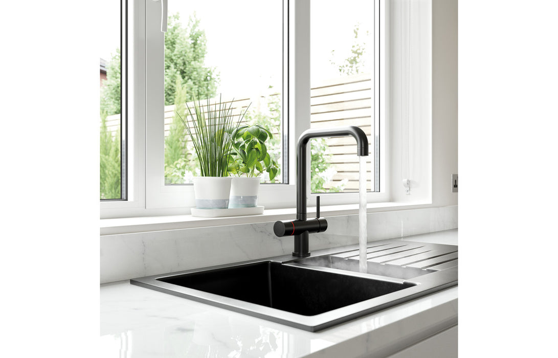 IKSTAR Granite 1B & Drainer Inset Sink - Black