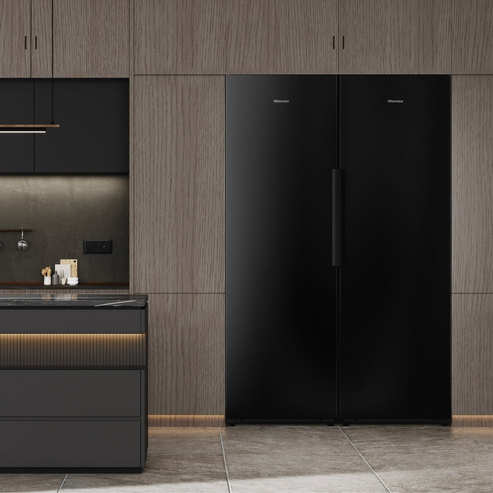 Hisense RL5K370GSFC Tall Larder Fridge, Black, C Rated