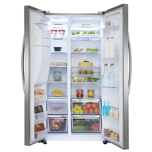 Hisense RS694N4ICE American Fridge Freezer, Plumbed, Stainless Steel, E Rated