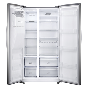 Hisense RS694N4ICE American Fridge Freezer, Plumbed, Stainless Steel, E Rated