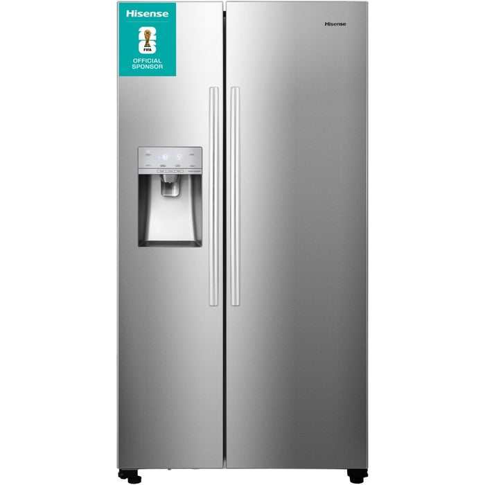 Hisense RS694N4ICE American Fridge Freezer, Plumbed, Stainless Steel, E Rated