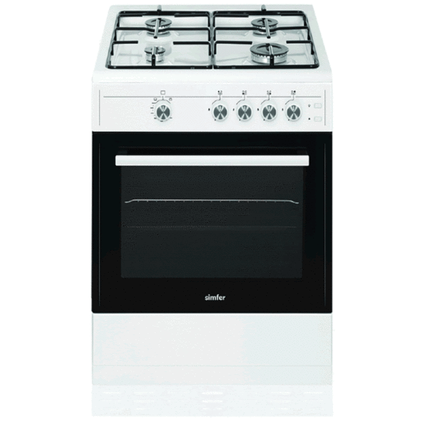 Simfer SIM61GW 60cm White Single Cavity Gas Cooker