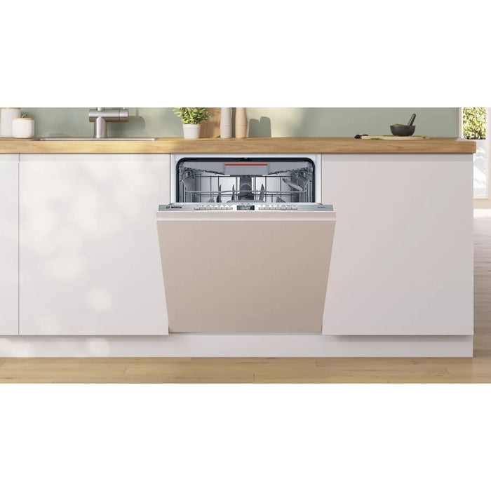 Bosch Series 6 SMV6ZCX10G Wifi Connected Fully Integrated Standard Dishwasher - Stainless Steel Control Panel with Fixed Door Fixing Kit - B Rated