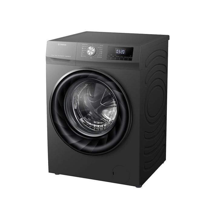 Teknix TKW12142HS 12kg Freestanding Washer, Titanium