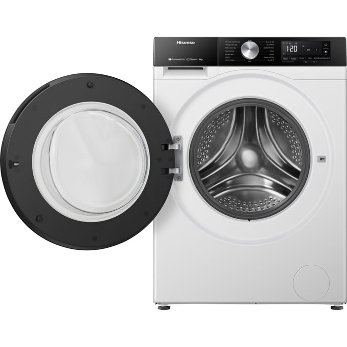 Hisense WF3S9043BW3 Washing Machine, 9kg, 1400 Spin, White, A Rated