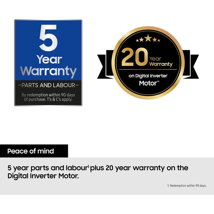 Samsung WW11DB7B94G Bespoke Series 7 AI Energy, WiFi-enabled