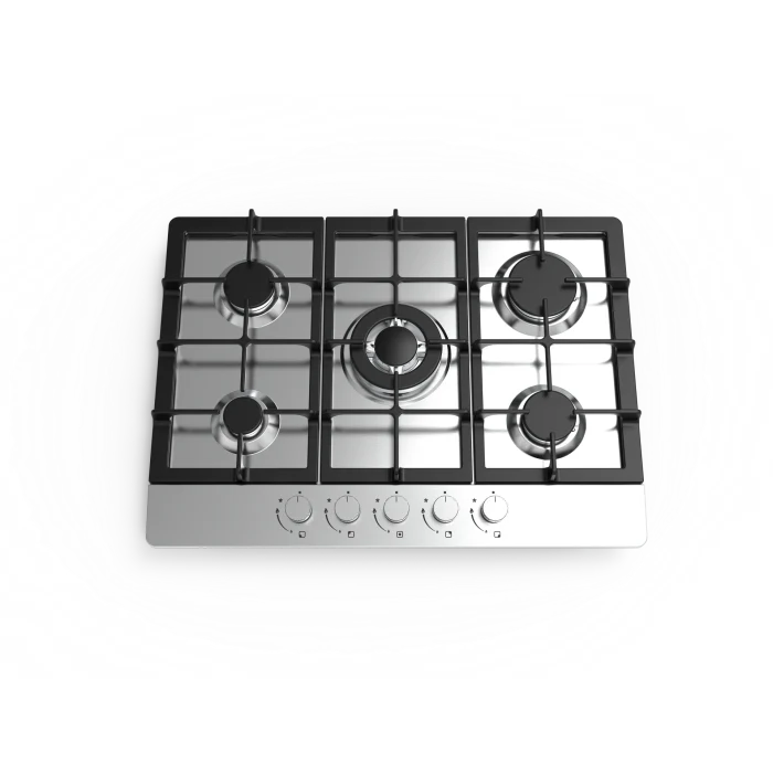 Cata UBGHDFFJ70.1 - Stainless Steel 70cm Gas Hob - 5 Burners