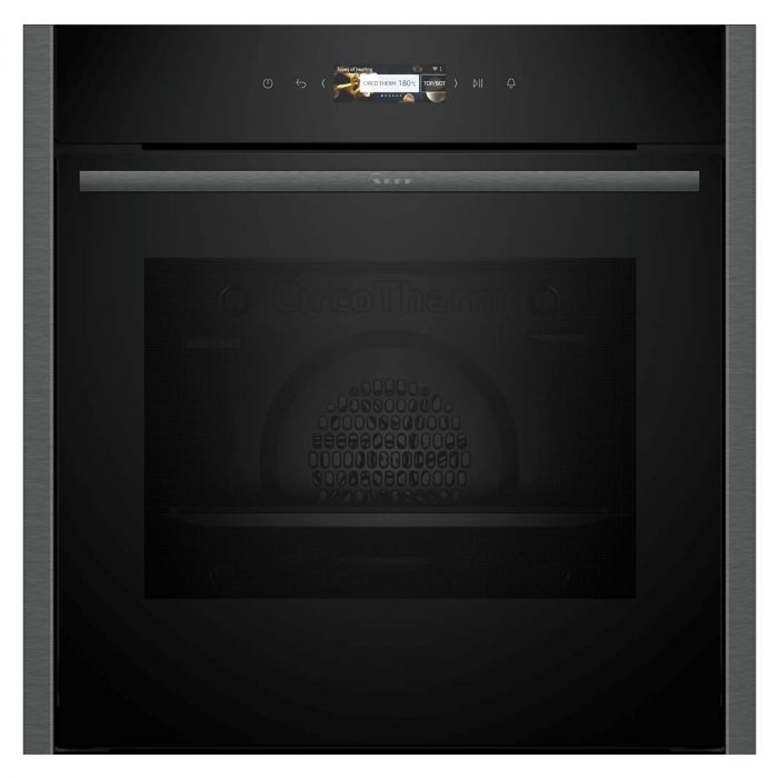 NEFF N70 B24CR31G0B Built In Electric Single Oven - Graphite - A+ Rated