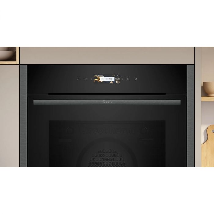 NEFF N70 B24CR31G0B Built In Electric Single Oven - Graphite - A+ Rated