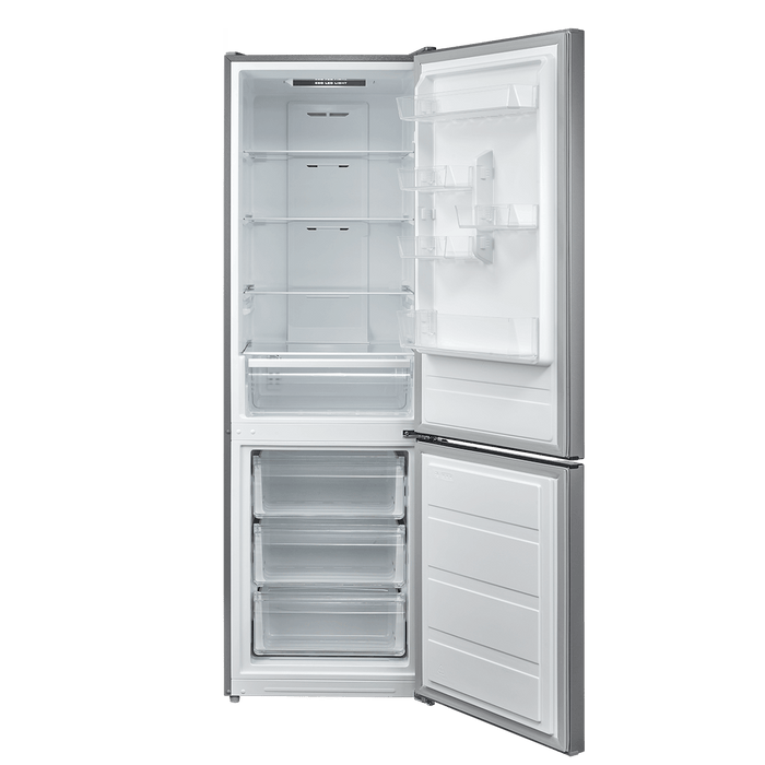 Midea MDRB424FGD02O - Silver Freestanding 70/30 Frost Free Fridge Freezer - D energy