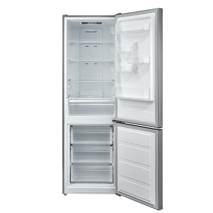 Midea MDRB424FGD02O Freestanding Fridge Freezer, Frost Free, Electronic Control, 310L, 60/40 Split, 224L Fridge+86L Freezer, Energy Saving, 59.5cm Wide, Inox