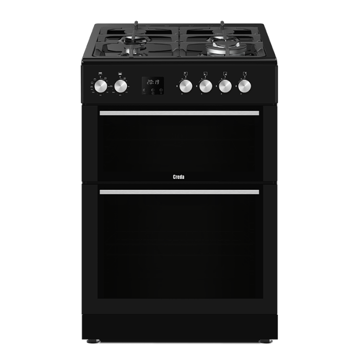 Creda C60DFDOA 60cm Dual Fuel Freestanding Double Oven-Anthracite