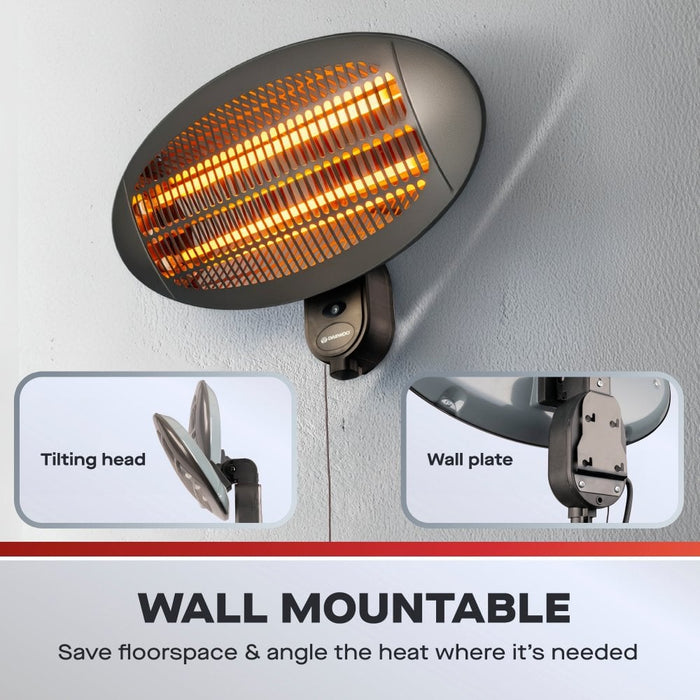 Daewoo HEA2048GE 2000W Electric Patio Heater